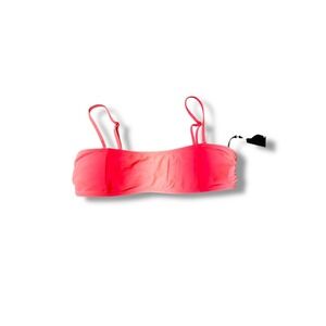 Kendall‎ & Kylie NWT Bikini Top Women's Medium Pink Bandeau Swimwear Summer